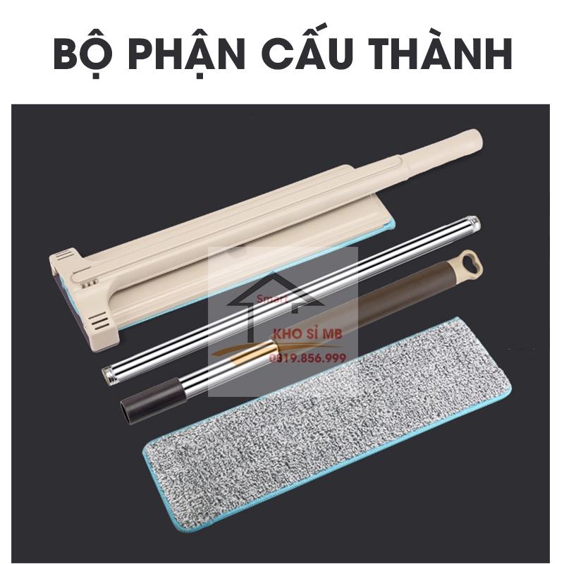 Cây lau nhà thông minh xoay 360- chổi lau nhà tự vắt tách nước - lau nhà siêu sạch