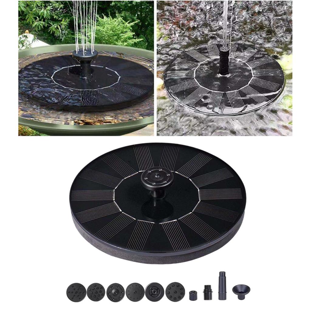Solar Water Fountain Pump Bird Bath Floating for Garden Pond Pool Outdoor