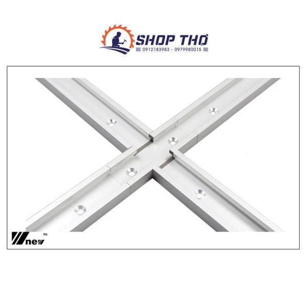 Miếng nối ray nhôm thành ngã 3 ngã 4 chế bàn cưa bàn phay