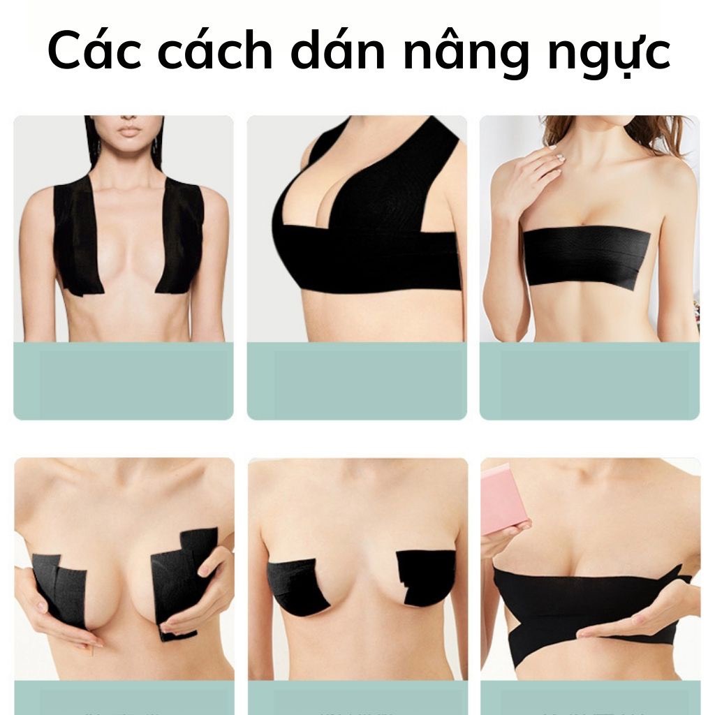 Cuộn Dán Ngực Miếng Dán Nâng Ngực Tạo Được Nhiều Kiểu Nâng Ngực Đa Năng Màu Da