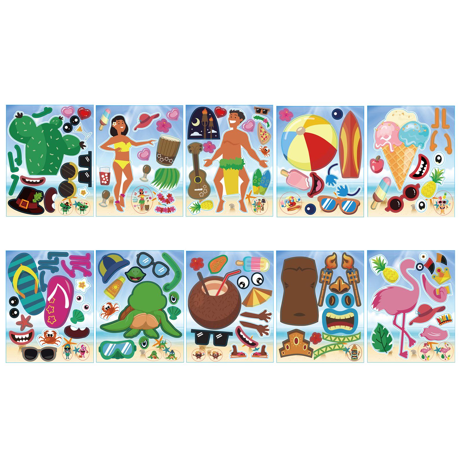 Set 50 Miếng Sticker Trang Trí Cho Trẻ Em Sáng Tạo