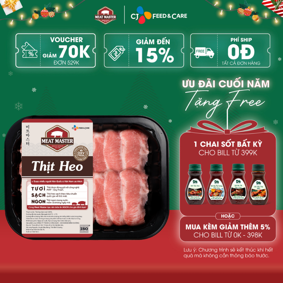 Nạc giòn heo Meat Master ( 400G ) - Giao nhanh