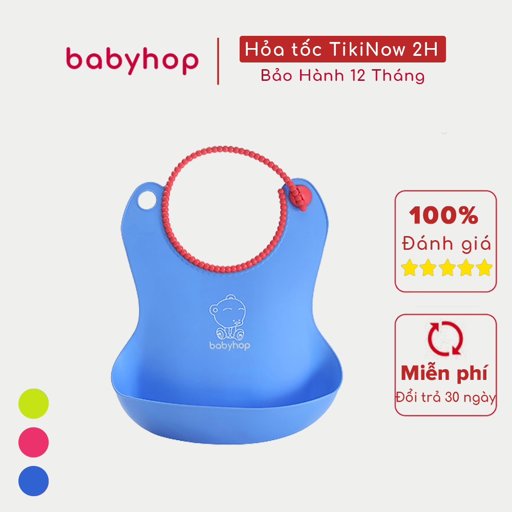Yếm Ăn Bằng Nhựa Hình Gấu Babyhop Nm-401