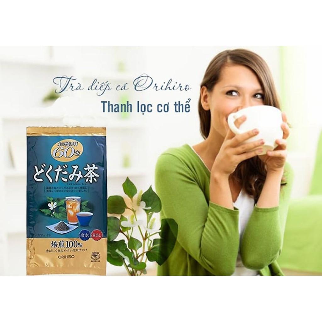 Trà diếp cá Orihiro 180g ( 60 gói ) giúp thanh lọc cơ thể - hàng nội địa Nhật Bản