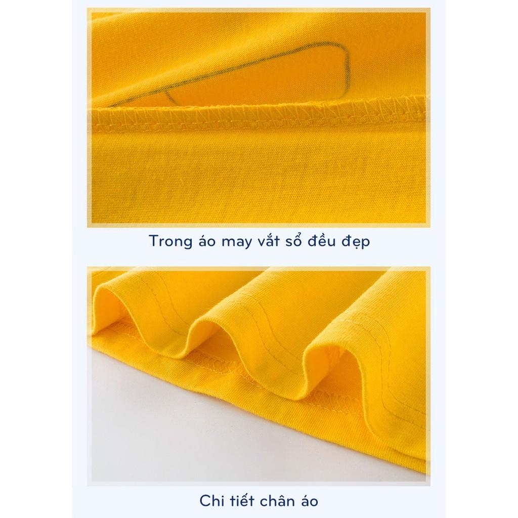 áo thun cho bé trai họa tiết động vật ngộ nghĩnh chất 100% cotton 