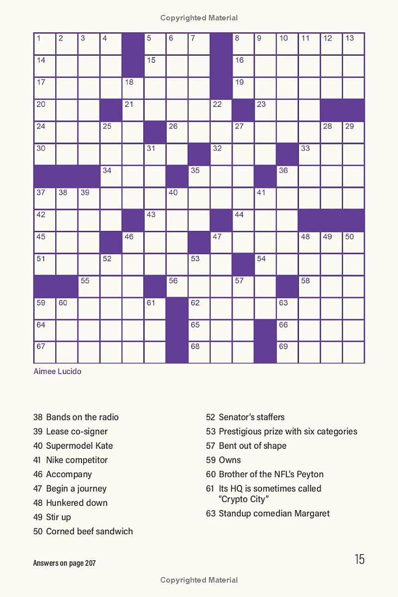 Sách ngoại văn: 100 Stress - Relieving Crossword Puzzles To Sharpen Your Mind