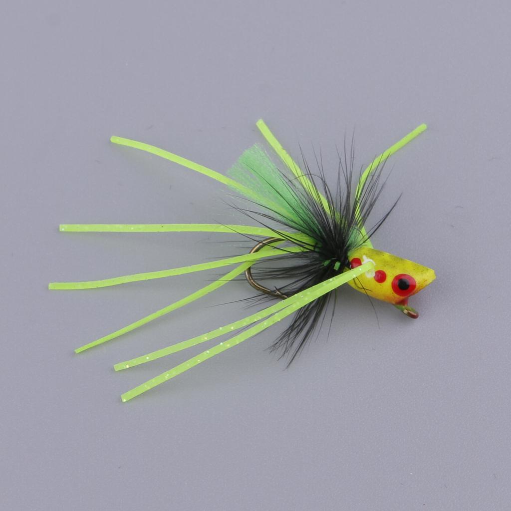 Fly Dry Fishing Floating Popper Flies Artificial Fishing Baits
