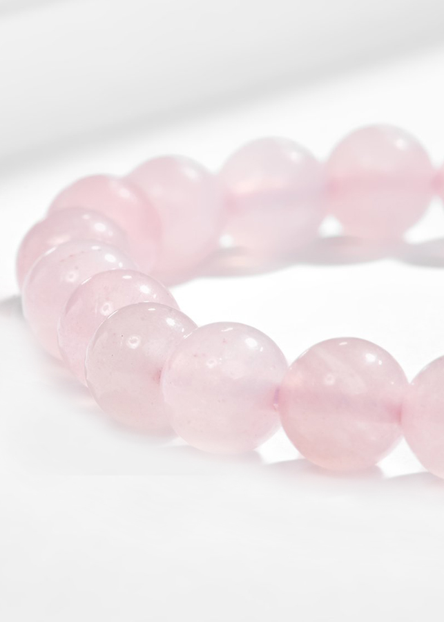 Vòng Tay Đá Thạch Anh Hồng Phối Bàn Tay Hamsa Bạc Ngọc Quý Gemstones