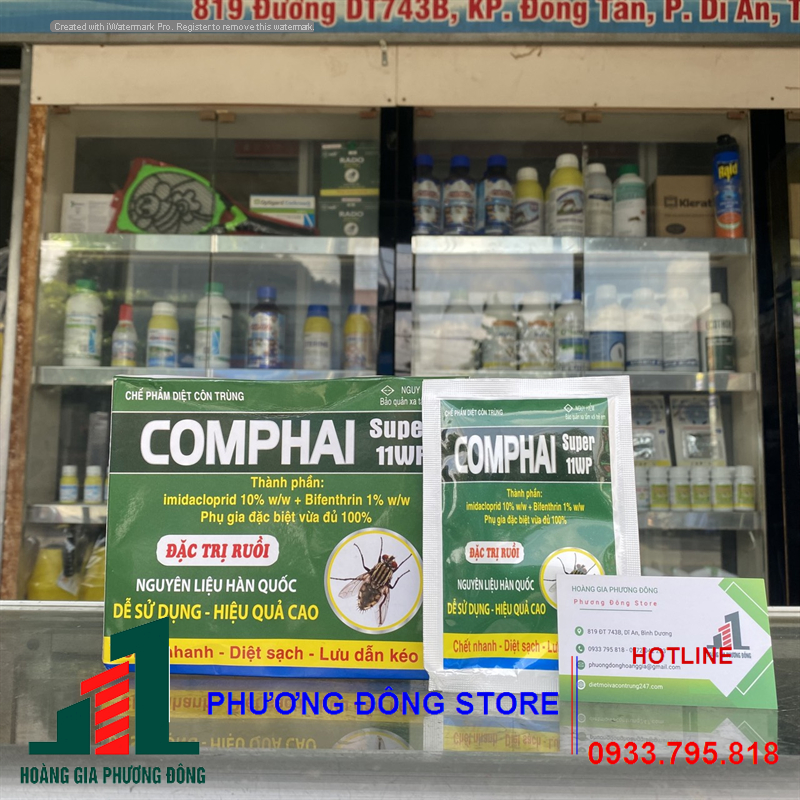 Thuốc diệt ruồi COMPHAI SUPER 11WP