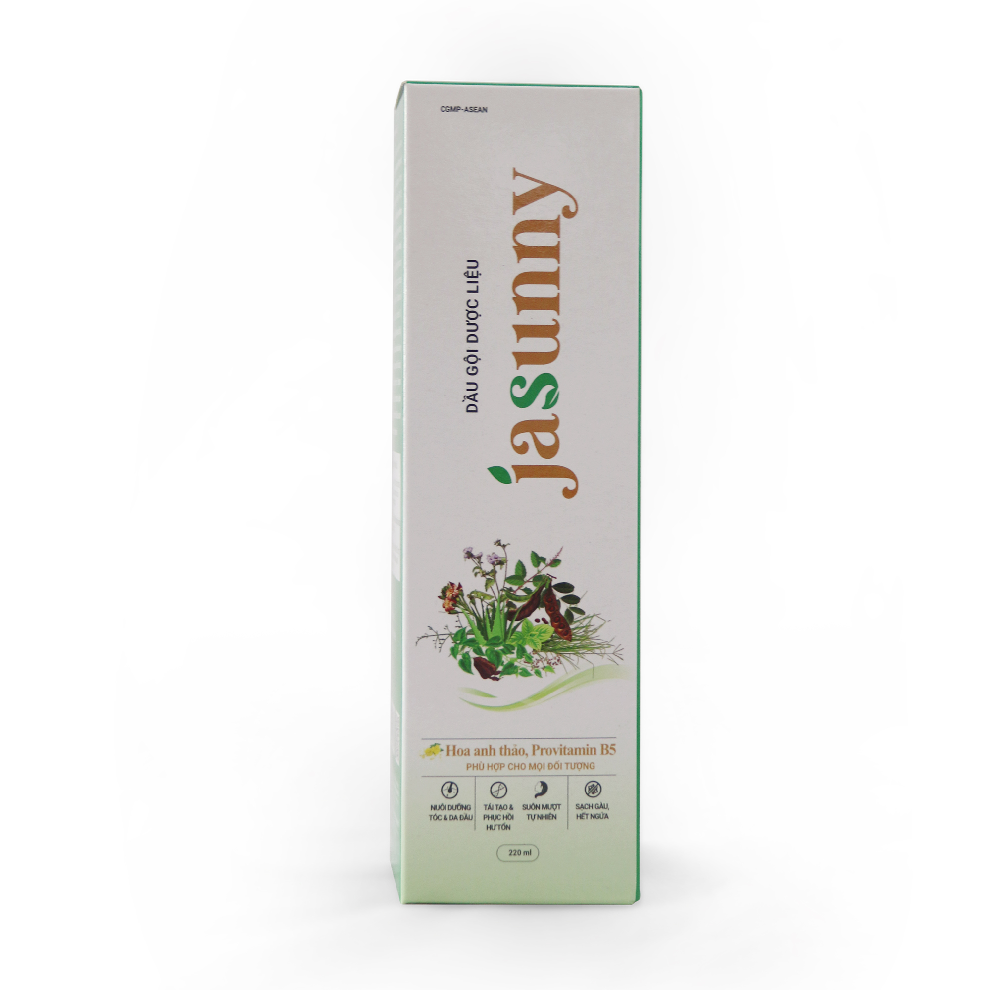 DẦU GỘI DƯỢC LIỆU SẠCH GÀU, HẾT NGỨA JASUNNY - Chai 220ml