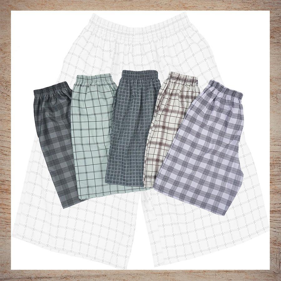 Combo 5 Quần Đùi Nam Mặc Nhà Vải Cotton Thông Thoáng - giao màu ngẫu nhiên