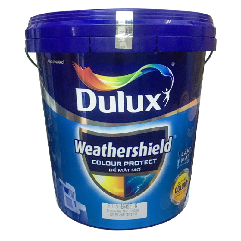 Sơn Ngoại Thất Dulux Weathershield Colour Protect E015 Mờ Với Nước Sơn Chất Lượng Cao, Đẹp Và Lâu Phai (MÀU TRẮNG)