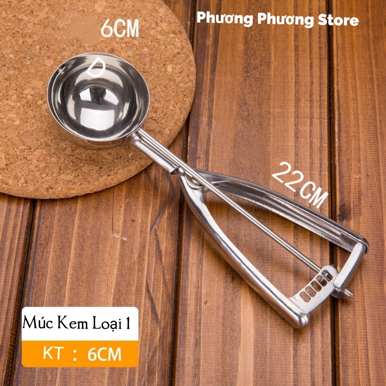 Muỗng Múc Kem Inox Đường Kính 6cm, Muốn Mua Loại Tốt Có Tại Đây