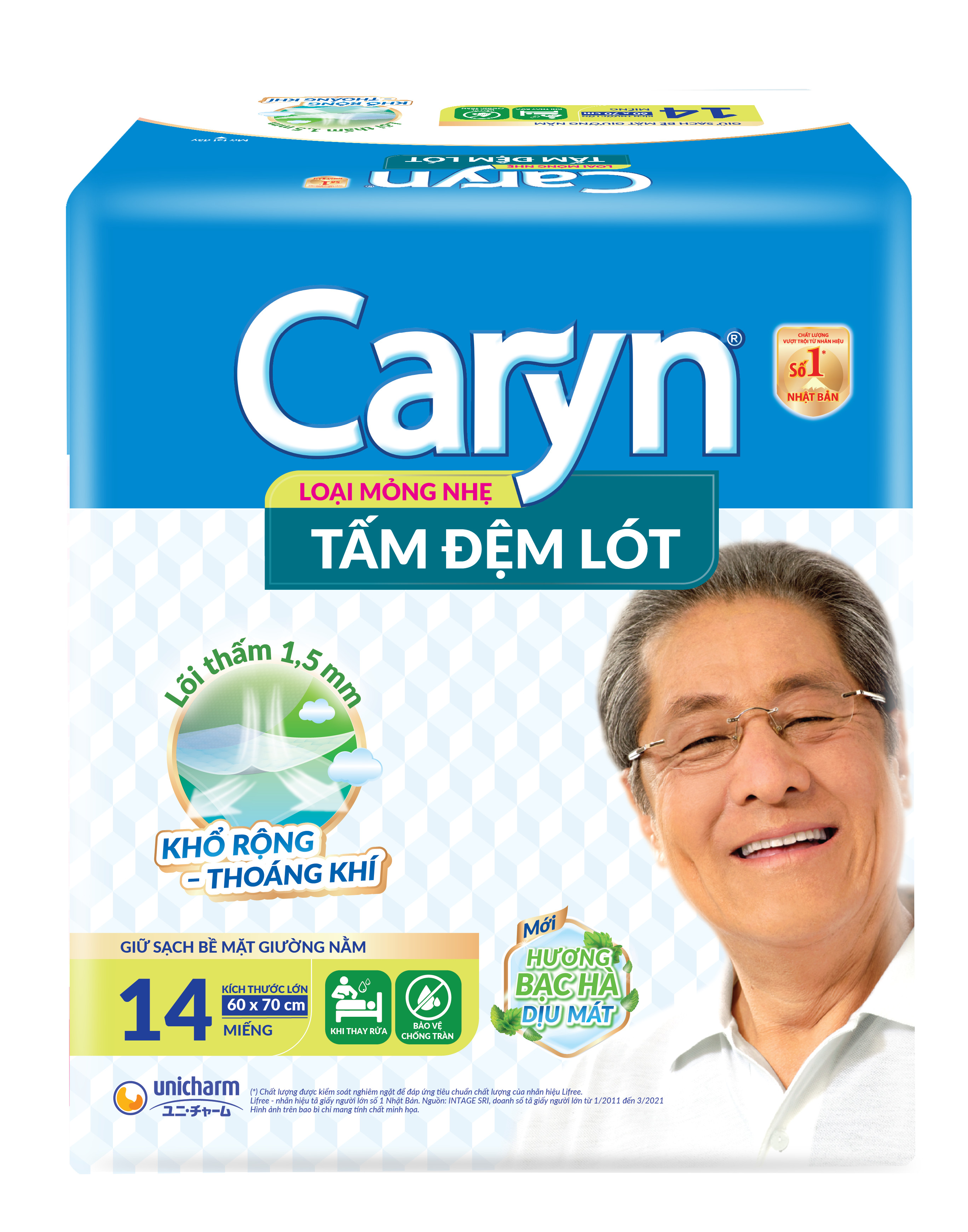 Tấm Đệm Lót Caryn Mỏng Nhẹ (14 Miếng)