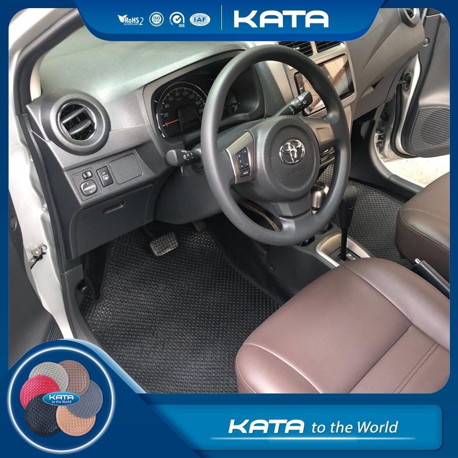 Thảm lót sàn ô tô KATA cho xe Toyota Wigo - Khít với sàn xe, Chống trơn, Không mùi, Không ẩm mốc