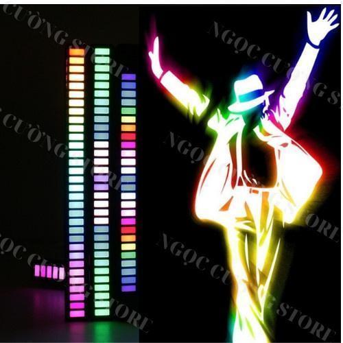 Thanh Đèn Led Cảm Biến Nhạc 18cm Dùng Dây Cắm Trực Tiếp Cực Đẹp Kèm Chân Đế