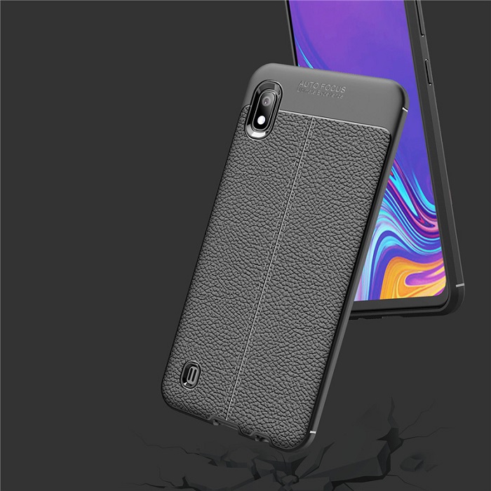 Ốp lưng cho SamSung Galaxy A10 silicon giả da, chống sốc chính hãng Auto Focus