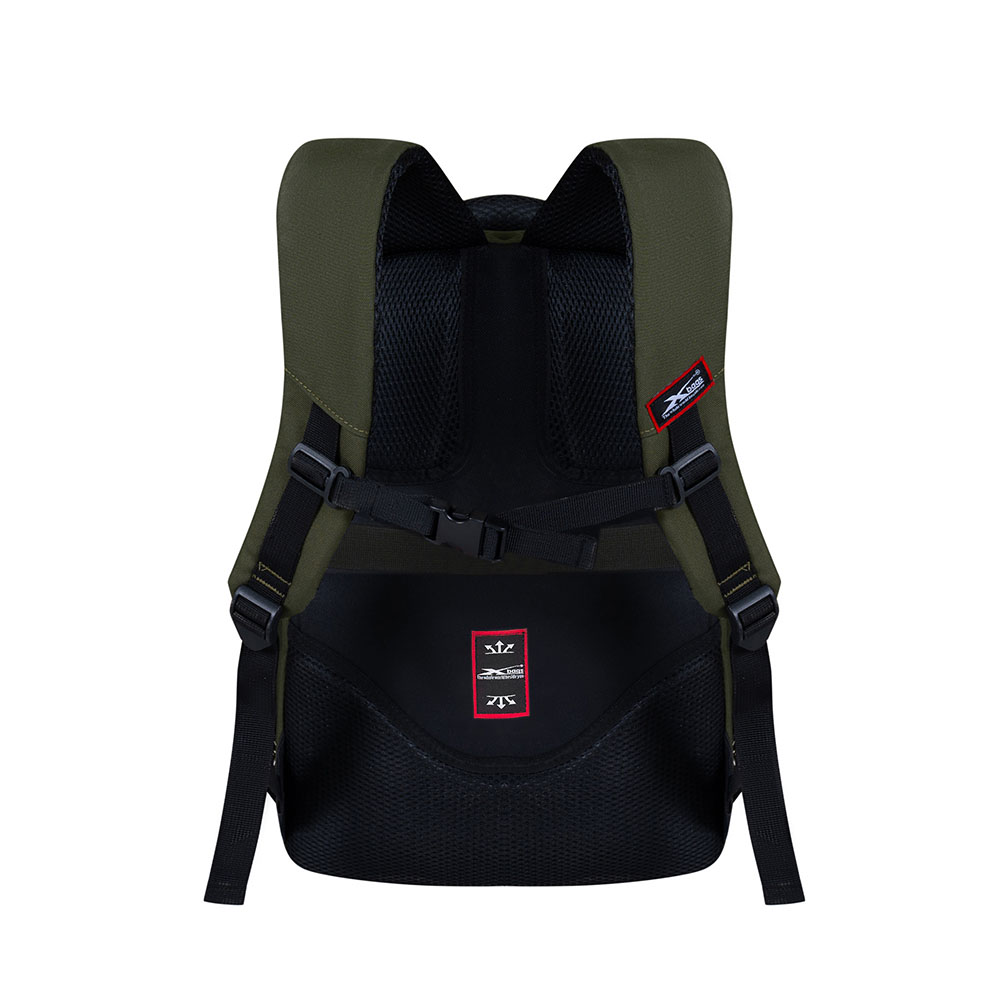 Balo du lịch chống nước cao cấp Xbags Travel – Balo phượt cỡ lớn, nhiều ngăn tiện lợi, bền đẹp xanh rêu thời trang XB1001