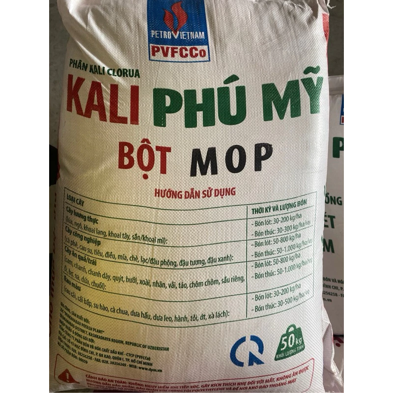 1kg Phân Bón Kali đỏ bột Phú Mỹ Giúp Ra Hoa Nhiều, Tạo Trái Sai, Ngọt Trái, Chống ngã cây