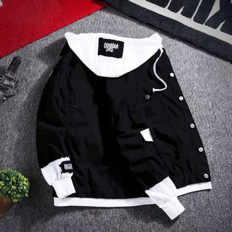 QN 99K️ Hàng loại 1 Áo khoác jean nam có mũ nỉ Hàn Quốc HOT TREND AKJNA013 Nhy-Nhy_Fashion