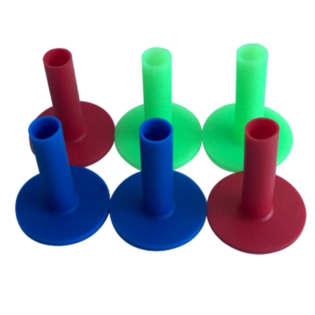 12pcs Rubber Golf Driving Range Tees Reusable Golf Ball Trainer Practice