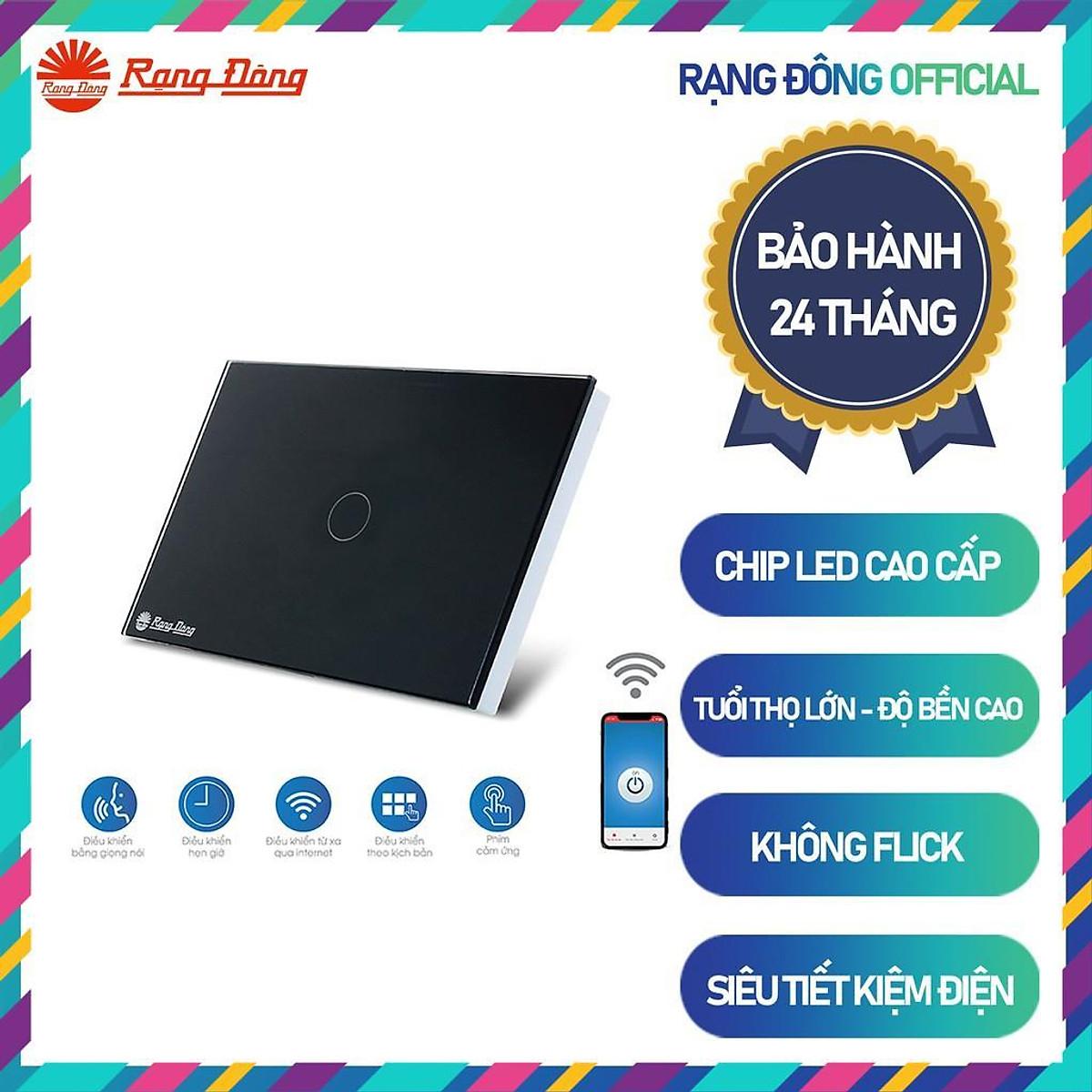 Công tắc cảm ứng Rạng Đông âm tường Model RD SW.1 | RD SW.2 | RD SW.3 | RD SW.4 - 1 nút bấm