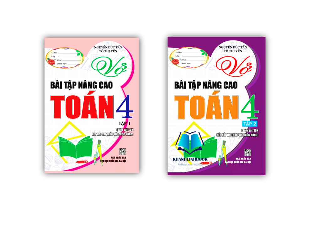 Sách - Combo Vở Bài Tập Nâng Cao Toán 4 - Tập 1 + 2 (Bám Sát Sgk Kết Nối Tri Thức)