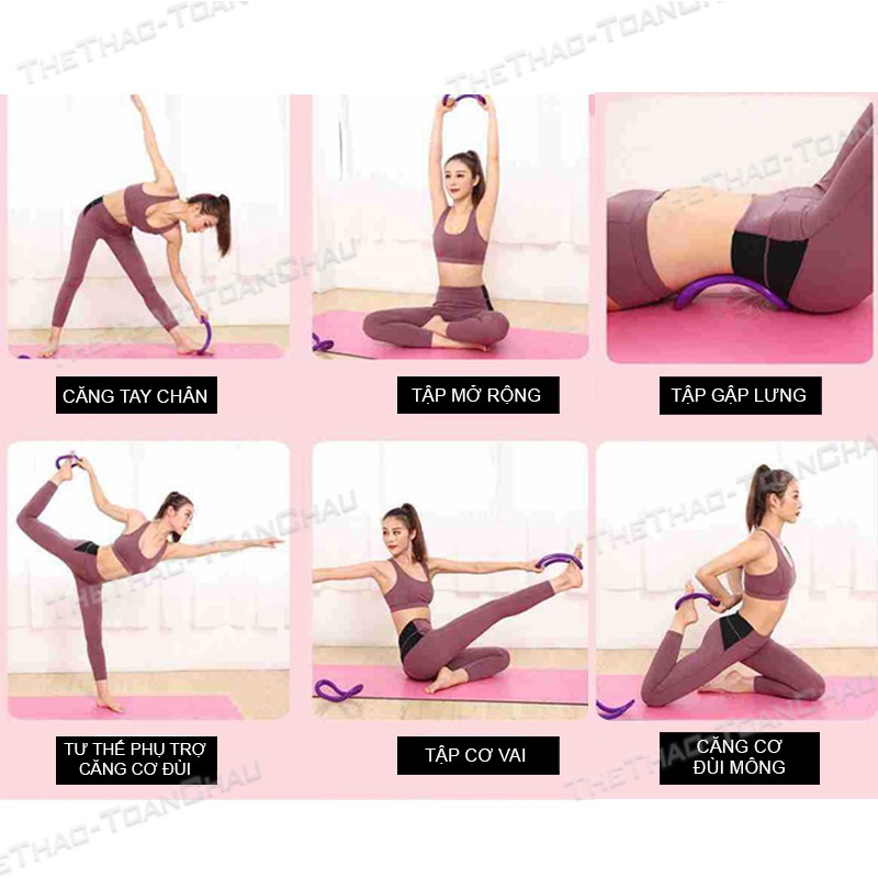 Vòng tập Yoga Pilates Myring chất liệu nhựa ABS cao cấp hỗ trợ tập Yoga và Masage đa năng