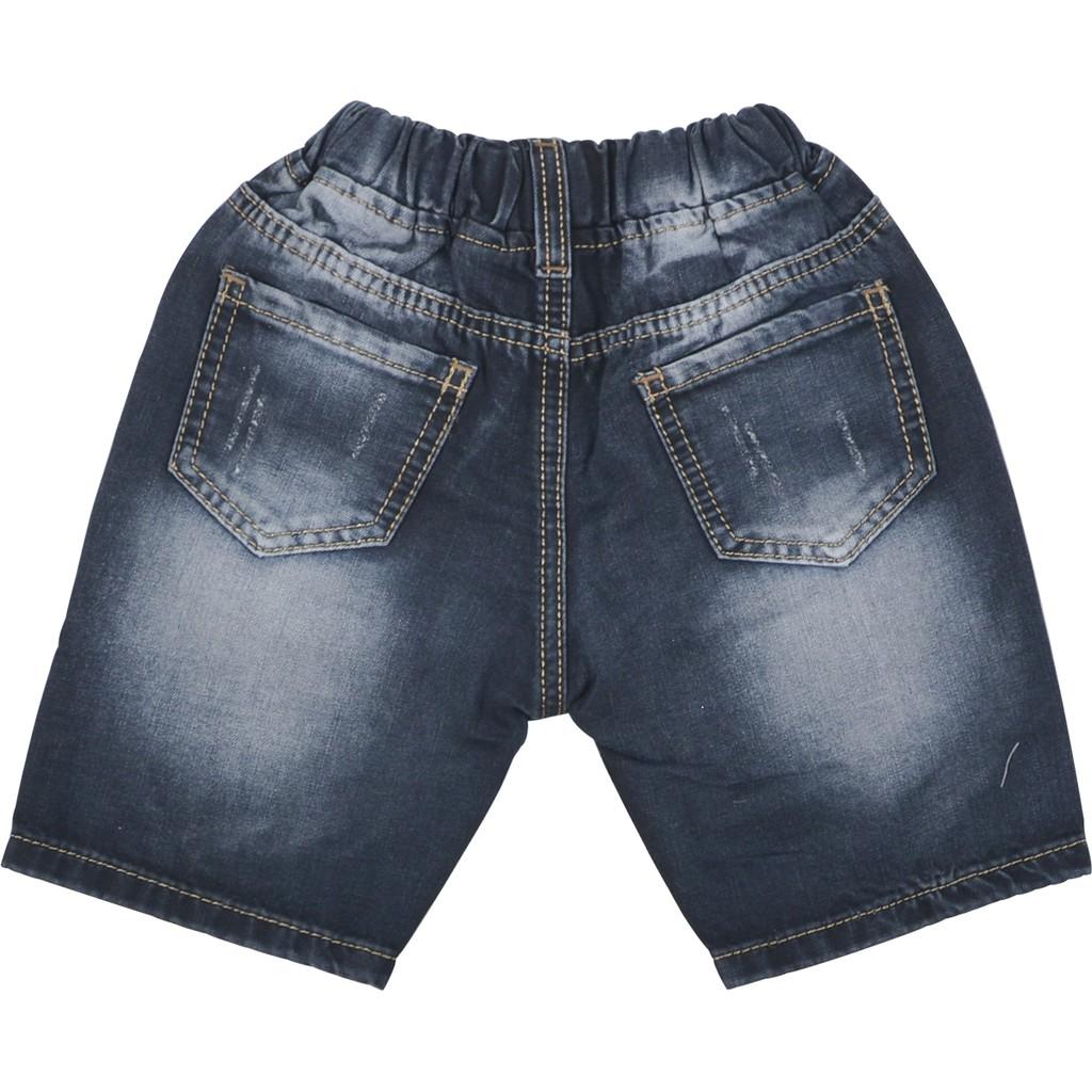 Quần short jean bé trai Vải Mịn Mềm in testival