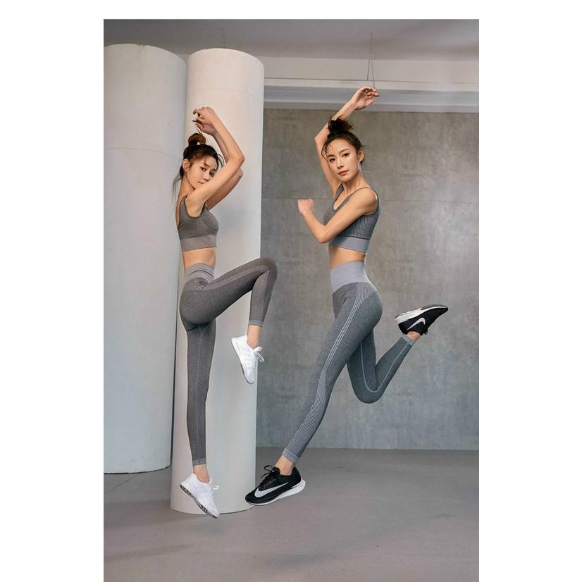 Set Đồ Tập Gym Yoga Aerobic Zunba Fitness Dệt Kim
