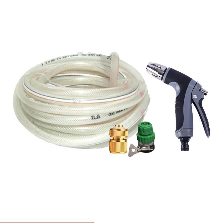 Bộ dây vòi xịt nước rửa xe,tưới cây tăng áp 3 lần 10m 206817 TL