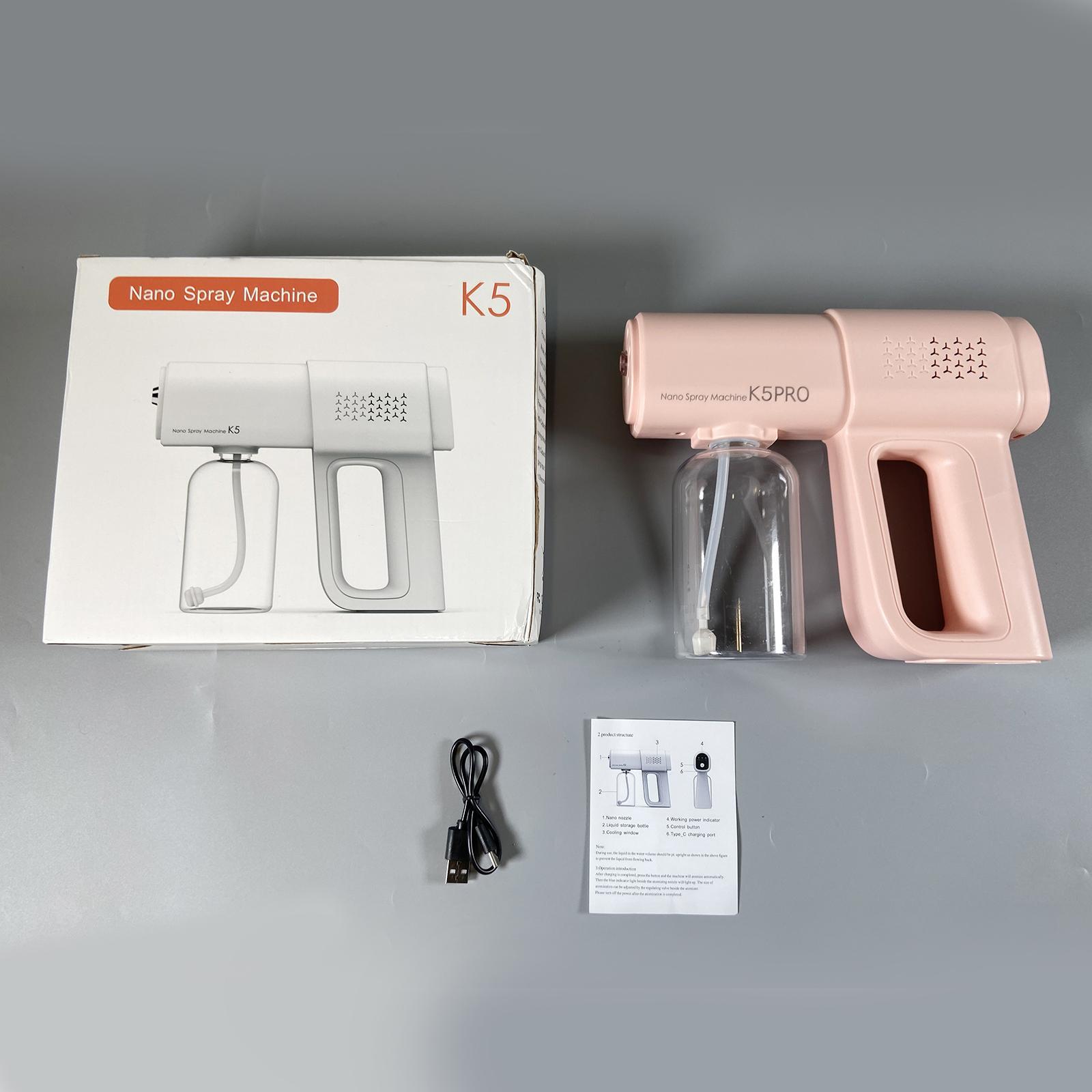 2xHandheld Steam Electric Rechargeable Fogger Machine for Home Car 2000mAh