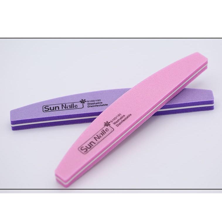 Phào dũa mịn các loại dạng hình thẳng lục giác chữ nhật chính hiệu Sunshine giúp mài mịn móng tay chân.