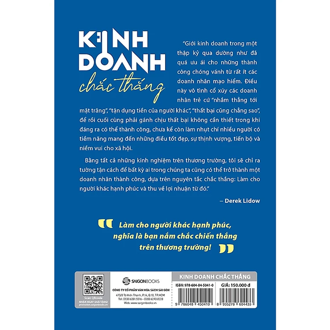 Sách Khởi Nghiệp - Kinh Doanh Chắc Thắng - Tác Giả: Derek Lidow