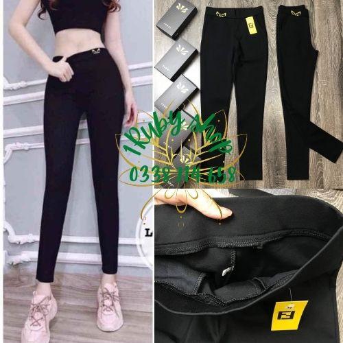 Quần Tregging Nữ - Quần Legging Tregging Nữ Cạp Cao Vải Cao Cấp Thun Ôm Dày Dặn