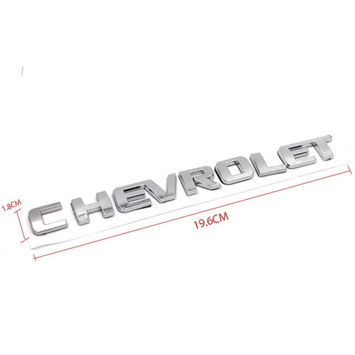 Tem Logo Nổi Chevrolet Dán Trang Trí Đuôi Xe