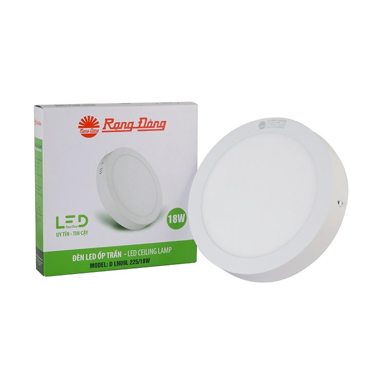 Đèn LED ốp trần Rạng Đông Model: D LN09L 225/18W - Vàng