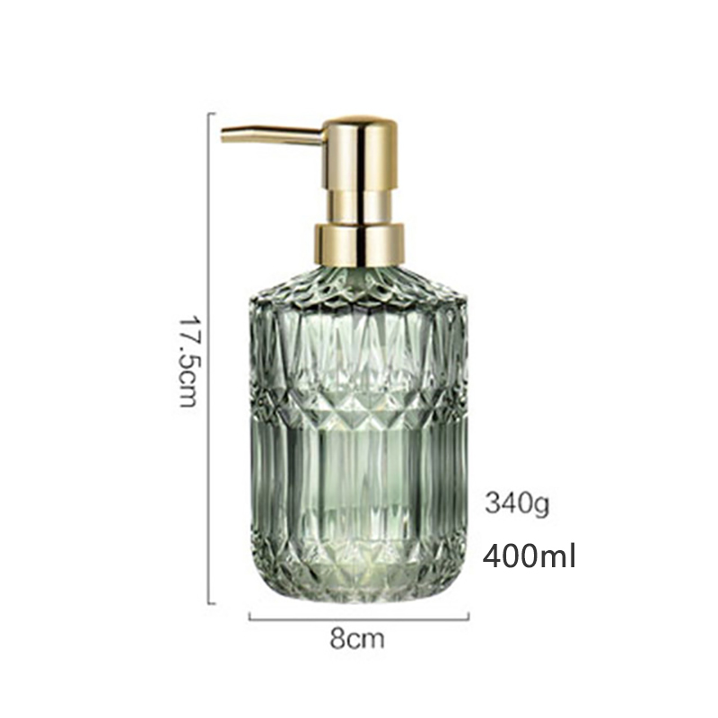 400Ml Hộp Đựng Xà Phòng Sang Trọng Đổ Thủy Tinh Bình Rỗng Nhà Khách Sạn Phòng Tắm Dầu Xả Xà Phòng Rửa Tay Chai