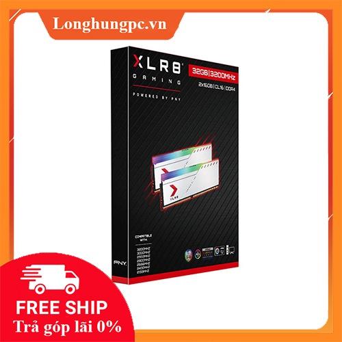Bộ Nhớ RAM PNY XLR8 RGB 32GB (2x16GB) Silver DDR4 3200MHz