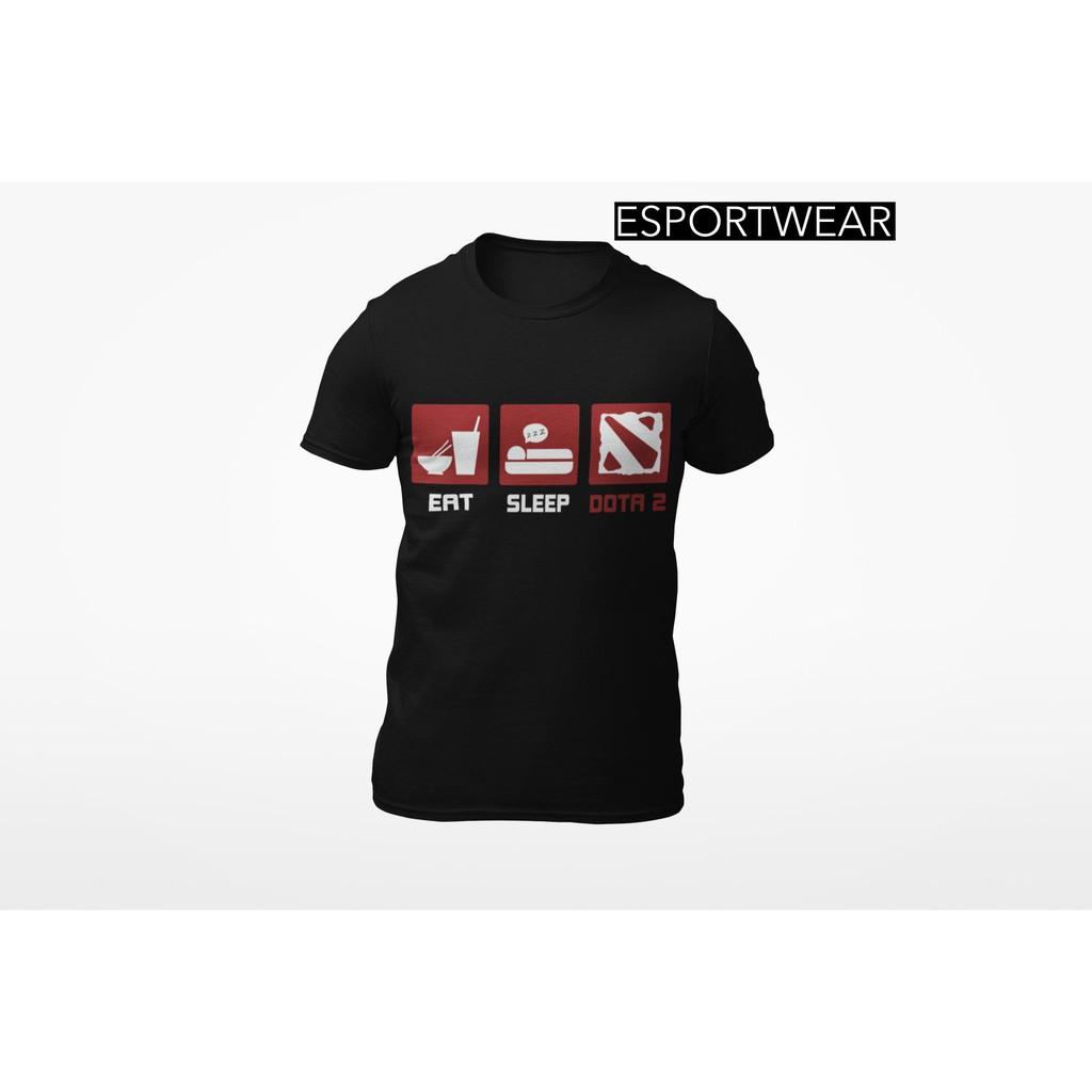 ÁO THUN EAT SLEEP DOTA 2 - ĐEN