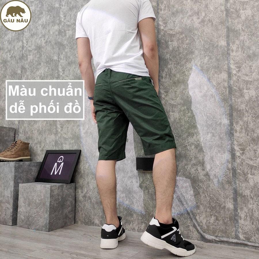 Quần short kaki nam GN182 [ có video ] màu chuẩn đẹp Gấu Nâu