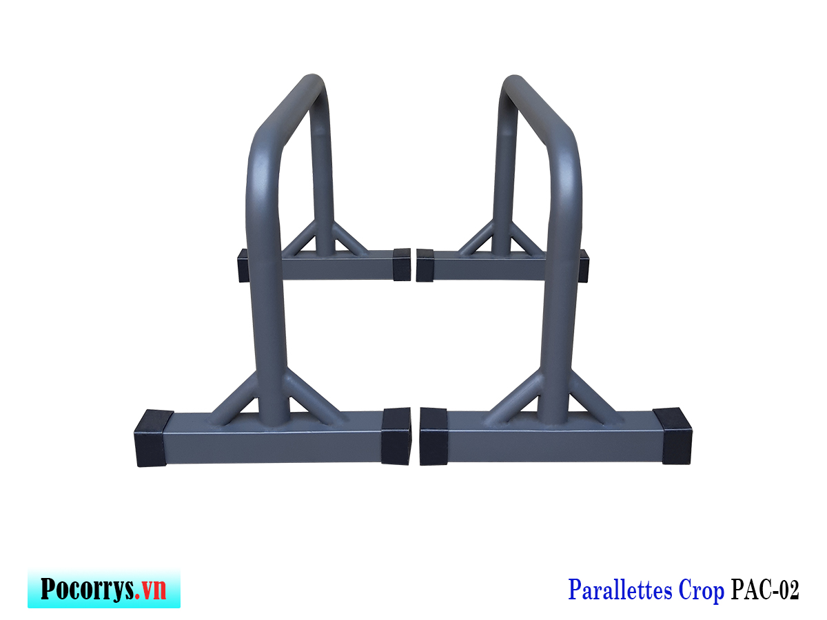 Xà kép Parallettes Crop cao 45cm, Pocorrys PAC-02, Màu ghi