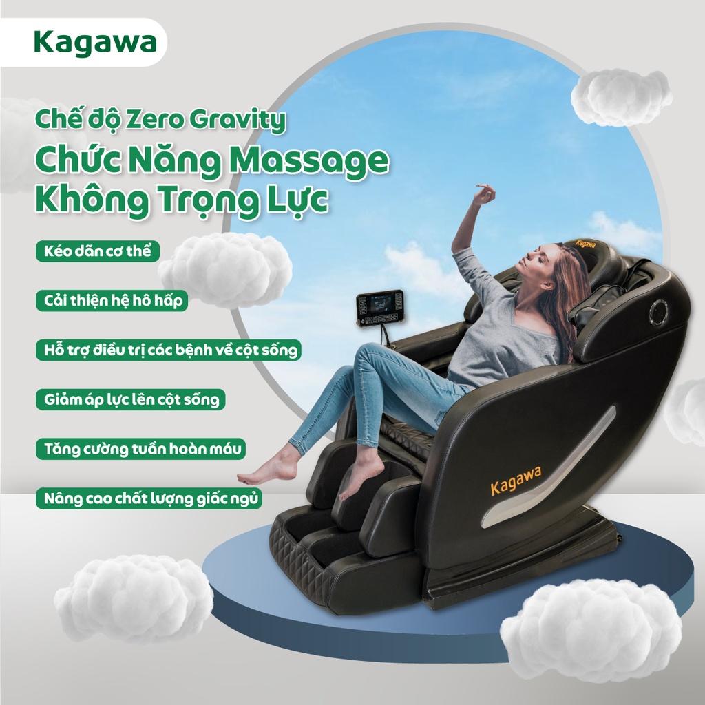 Ghế massage toàn thân KAGAWA K26 công nghệ mát xa túi khí mát xa nhiệt hồng ngoại tân tiến