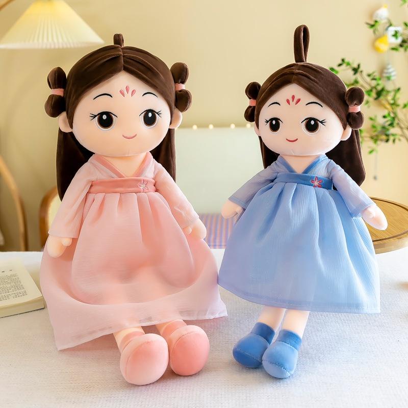 Búp bê váy Hanbok cap cấp cho bé gái - An toàn , mềm mịn, chuẩn loại 1