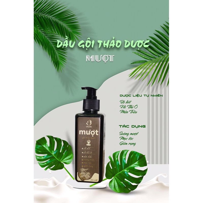 Dầu gội thảo dược MƯỢT An Thái Hưng 300ml - Suôn mượt, mọc tóc, giảm rụng tóc, ngừa gàu