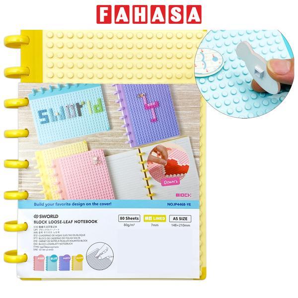 Sổ Tay Lego A5 - 160 Trang 80gsm - Giấy Tách Rời - Sworld IP4468-YE - Yellow