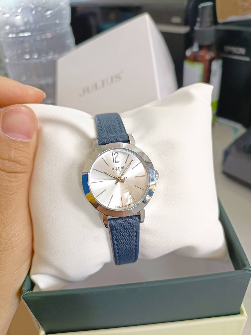 Đồng hồ nữ dây da Julius Ja-732