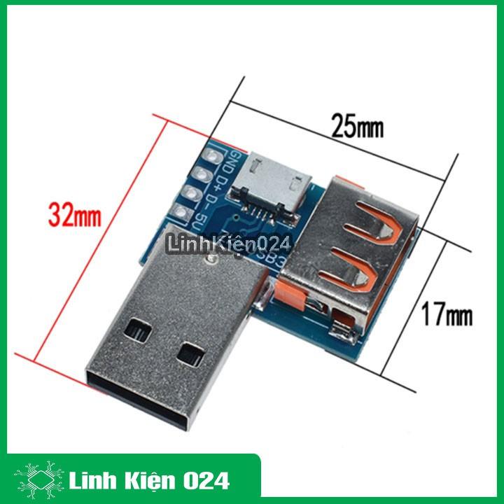 Mạch Chuyển Đổi USB Đực Sang USB Cái Và USB Micro