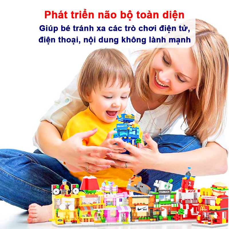 Mô hình lắp ráp họa tiết hoạt hình Baby-S, Đồ chơi mô hình 3D mini đáng yêu dành cho bé – SDC069