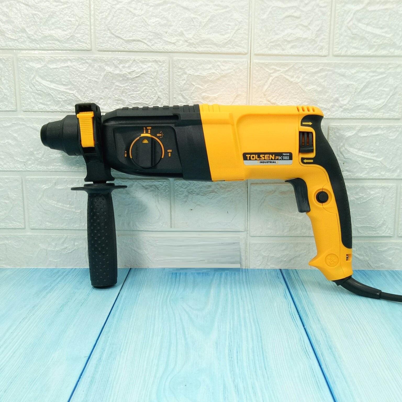 MÁY KHOAN ĐỤC 3 CHỨC NĂNG 800W TOLSEN 79510 - HÀNG CHÍNH HÃNG